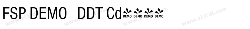 FSP DEMO   DDT Cd字体转换